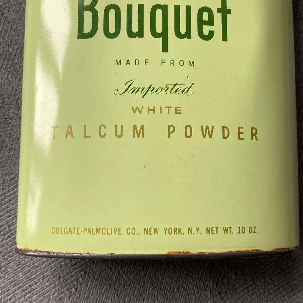 Vintage Cashmere Bouquet Talcum Powder Tin With Partial Powder